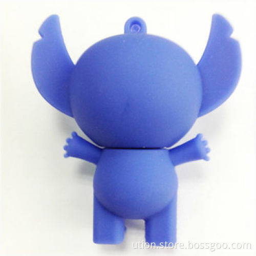 Customize pvc cartoon character usb flash drive, 2-32GB capacity, with gift packageNew